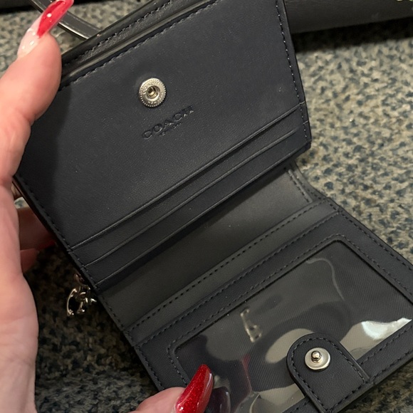 Coach navy blue snowman Tote Bag Set - Picture 4 of 10